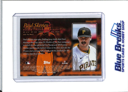 2025 Topps Chrome - Hobby Masters - refractor - Paul Skenes - #HM-12 - baseball - Pirates - drop