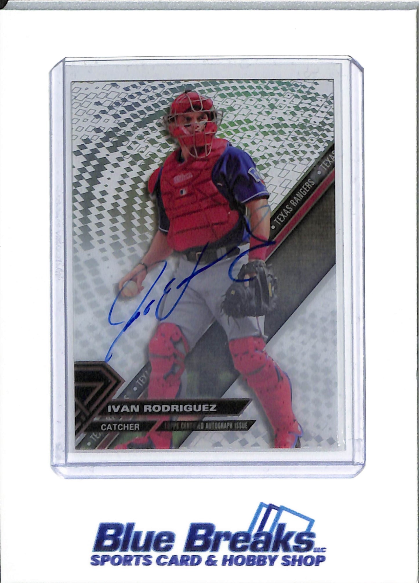 2017 Topps - High-Tek - Ivan Rodriguez - auto - #HT-IR - baseball - Rangers - drop