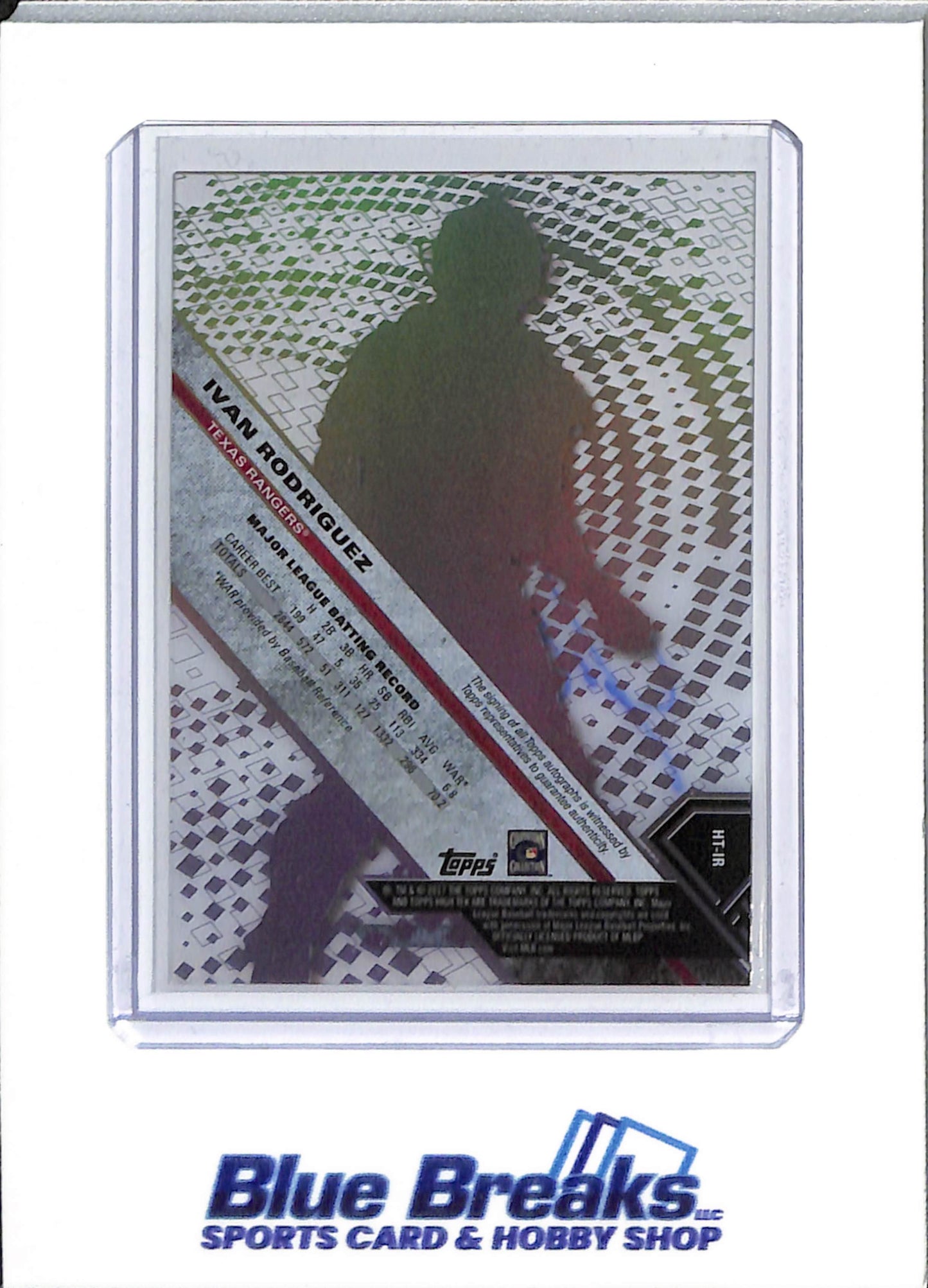 2017 Topps - High-Tek - Ivan Rodriguez - auto - #HT-IR - baseball - Rangers - drop