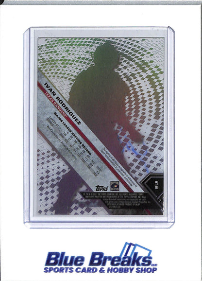 2017 Topps - High-Tek - Ivan Rodriguez - auto - #HT-IR - baseball - Rangers - drop