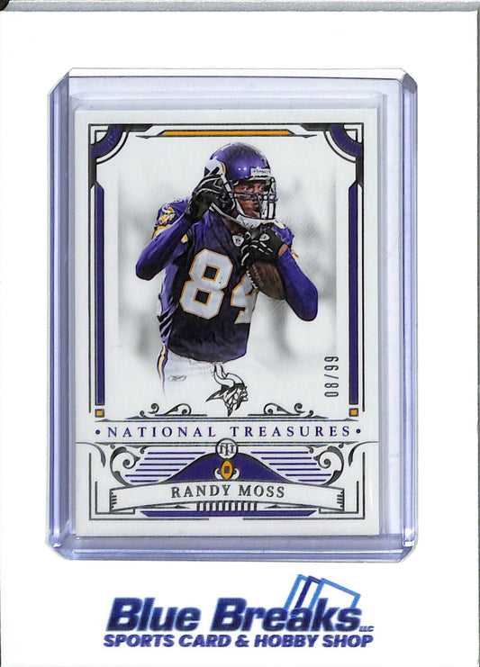 2025 Panini - National Treasures - Randy Moss - 08/99 - #67 - football - Vikings - drop