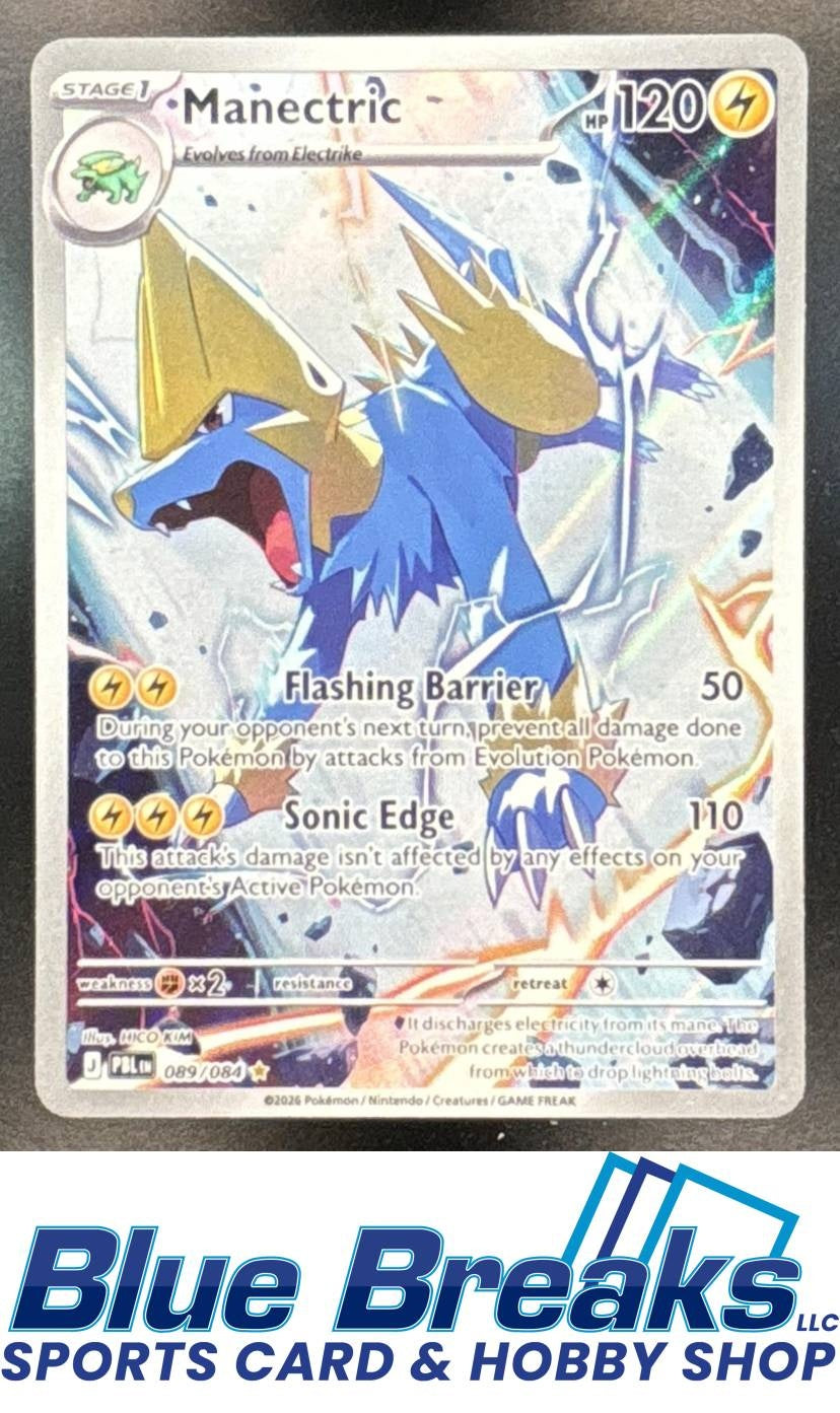 2026 Pokemon Pitch Black Illustration Rare Manectric #089/084