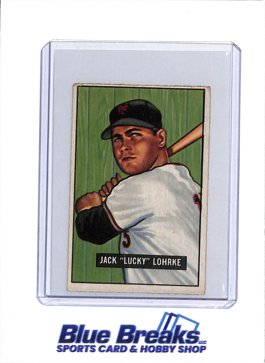 1951 Topps - Jack "Lucky" Lohrke - #235 - baseball - Giants