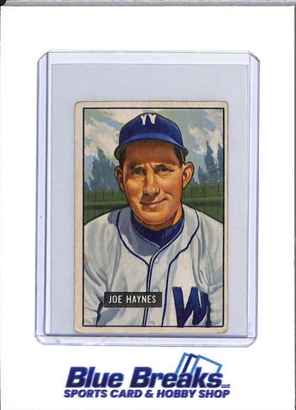 1951 Bowman - Joe Haynes - #240 - baseball - Senators/Twins
