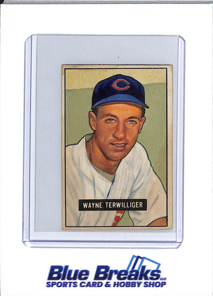 1951 Bowman - Wayne Terwilliger - #175 - baseball - Cubs