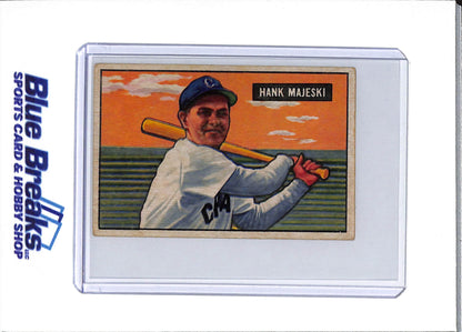 1951 Bowman - Hank Majeski - #12 - baseball - White Sox