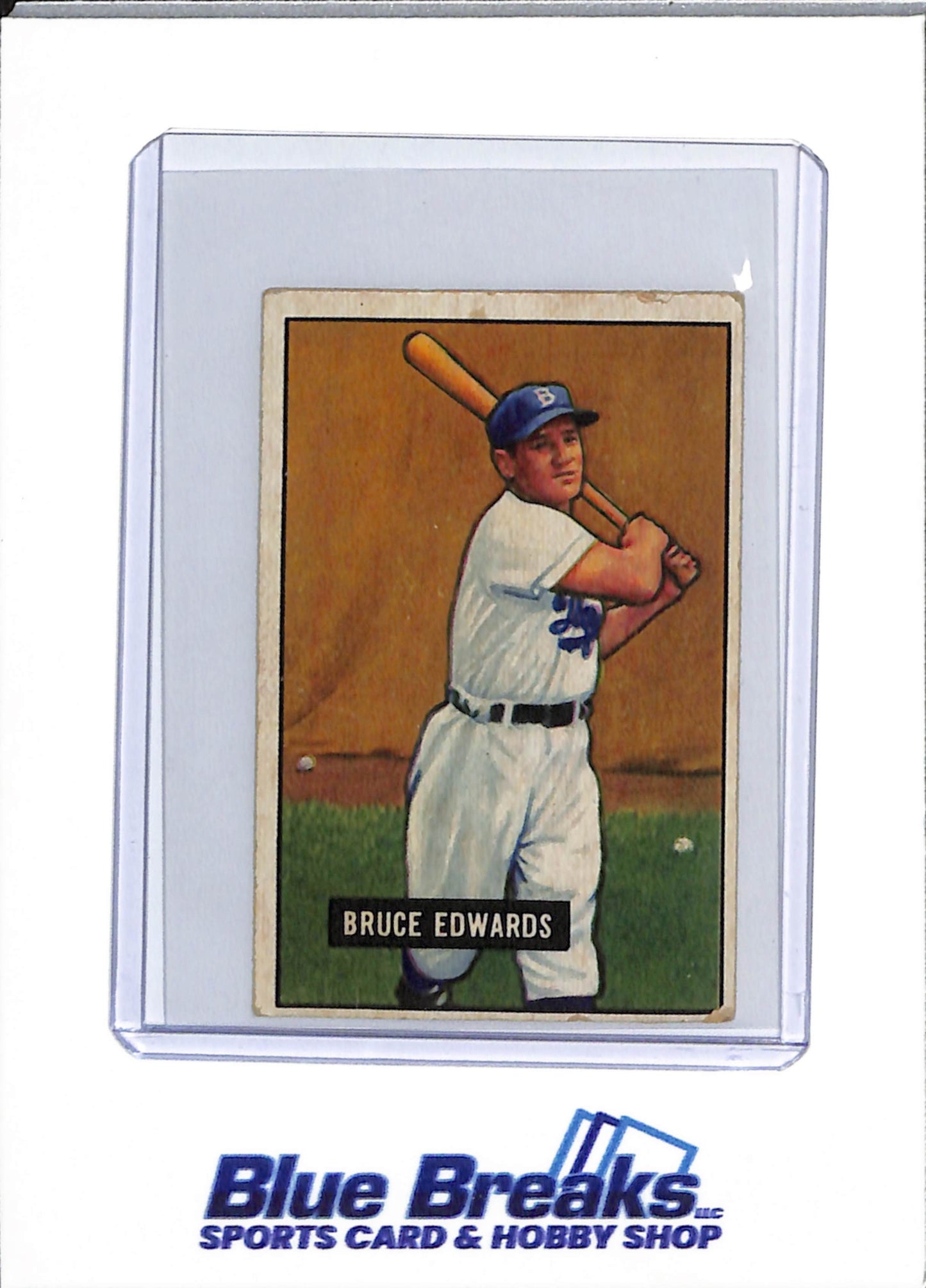 1951 Bowman - Bruce Edwards - #116 - baseball - Dodgers