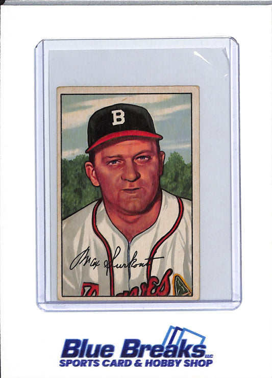 1952 Bowman - Max Surkont - #12 - baseball - Braves