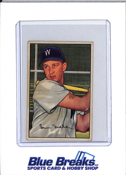 1952 Bowman - Sam Mele - #15 - baseball - Senators/Twins