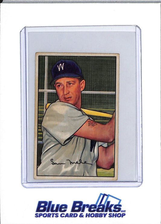 1952 Bowman - Sam Mele - #15 - baseball - Senators/Twins