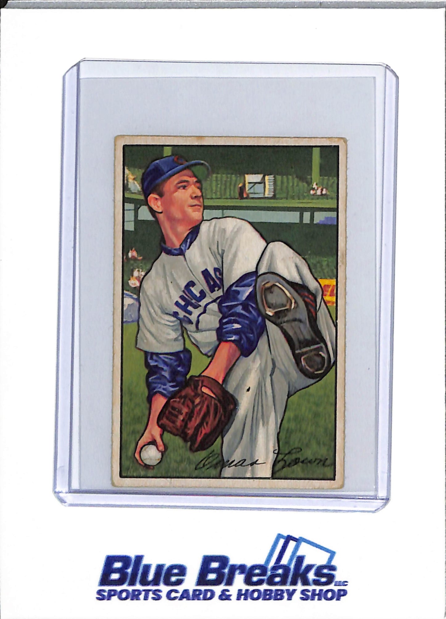 1952 Bowman - Omar Lown - #16 - baseball - Cubs