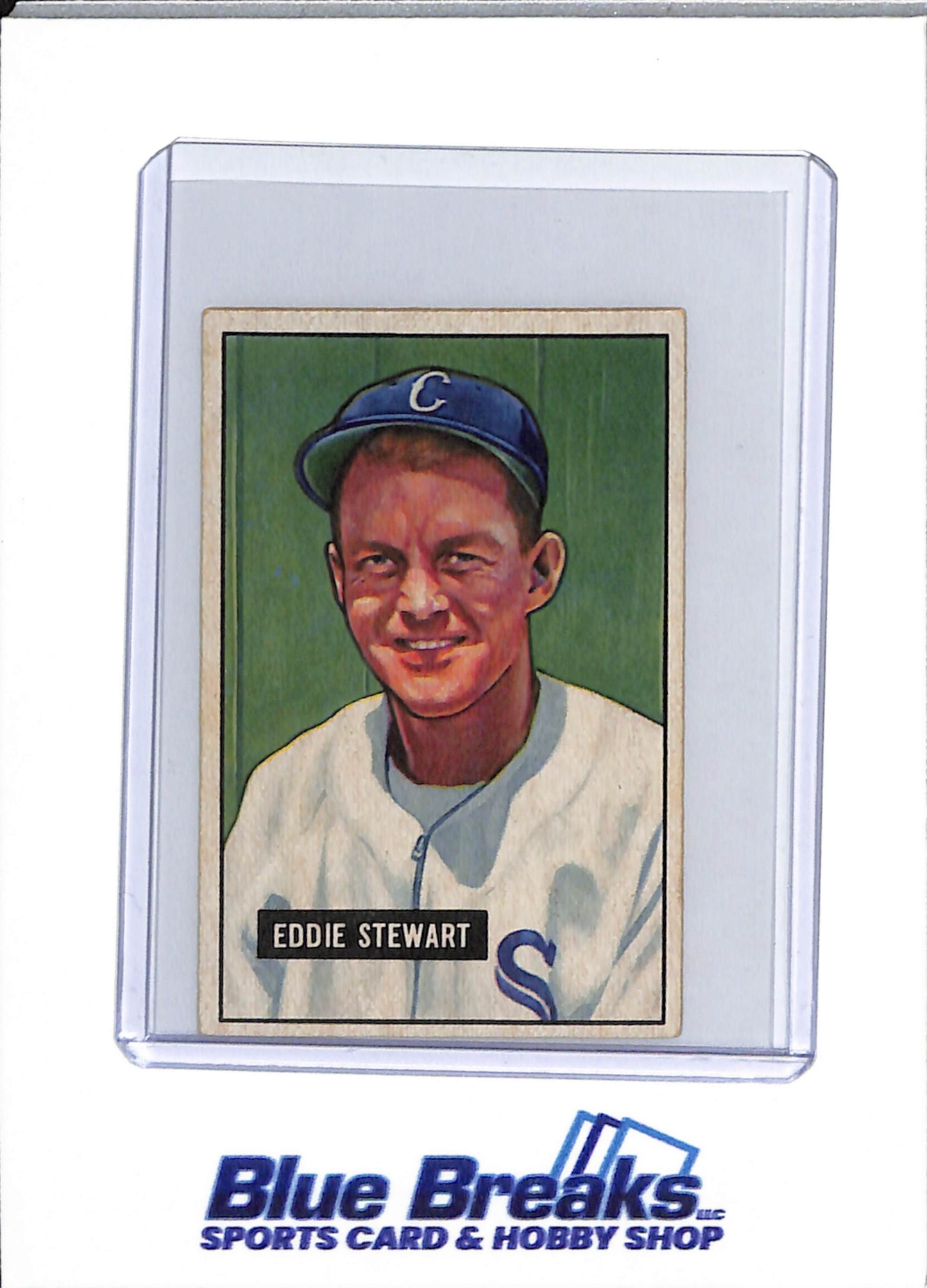 1951 Bowman - Eddie Steward - #159 - baseball - White Sox