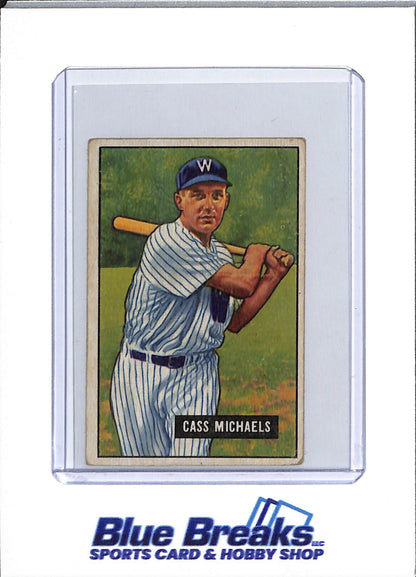 1951 Bowman - Cass Michaels - #132 - baseball - Senators/Twins