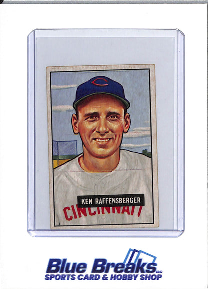 1951 Bowman - Ken Raffensberger - #48 - baseball - Reds