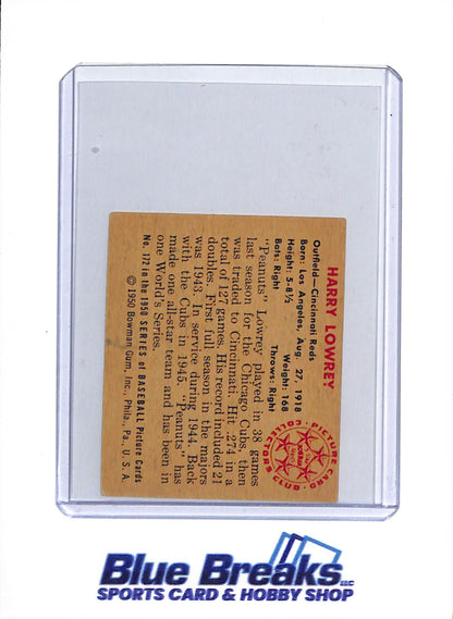 1950 Bowman - Harry Lowrey - #172 - baseball - Reds