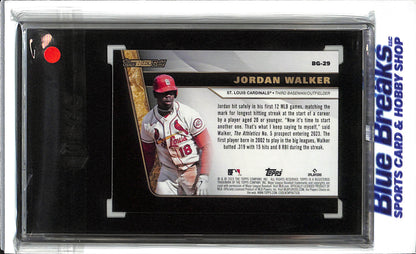 2023 Topps - Update - Black Gold - Jordan Walker - RC - #BG-29 - SGC 9.5 - baseball - Cardinals