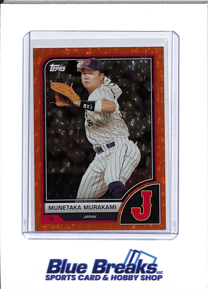 2023 Topps - World Baseball Classic - orange - Munetaka Murakami - 03/25 - #84 - baseball - Japan - Tokyo Yakult Swallows