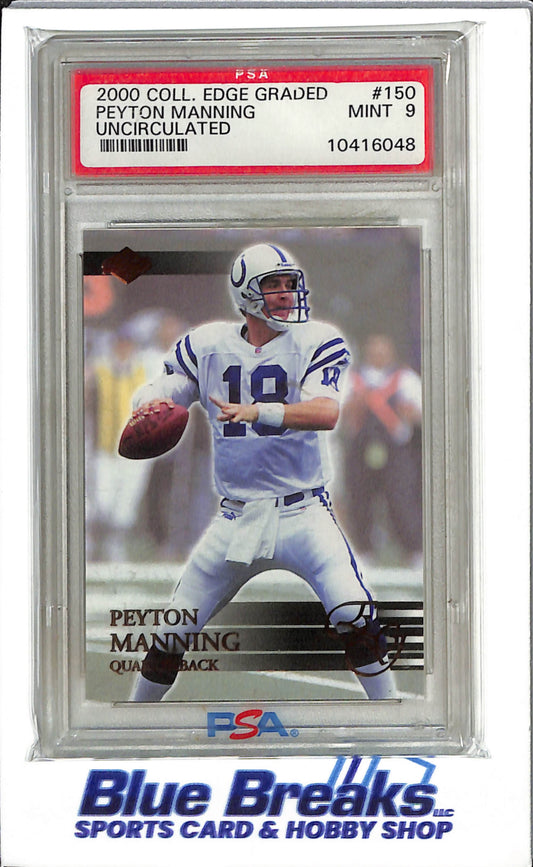 2000 Collector's Edge - Uncirculated - Peyton Manning - #150 - PSA 9 - football - Colts