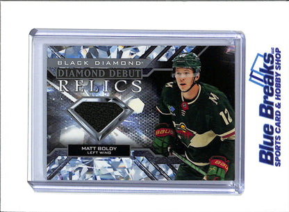2022-23 Upper Deck - Black Diamond - Diamond Debut Relic - Matt Boldy - #DD-BO - hockey - Wild