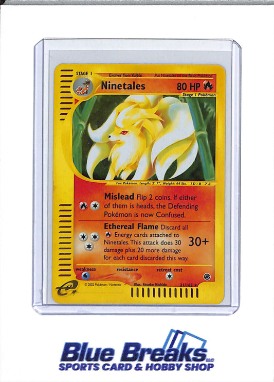 2002 Pokémon - Expedition - Holo - Ninetales - #21/165