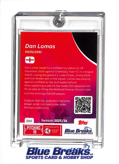 2025-26 Blue Breaks - Dan Lomas - auto - #200 - soccer