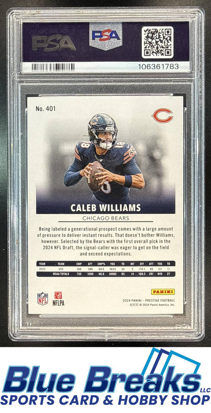 2024 Panini Prestige Caleb Williams [RC] #401 SP RC PSA 10 Chicago Bears