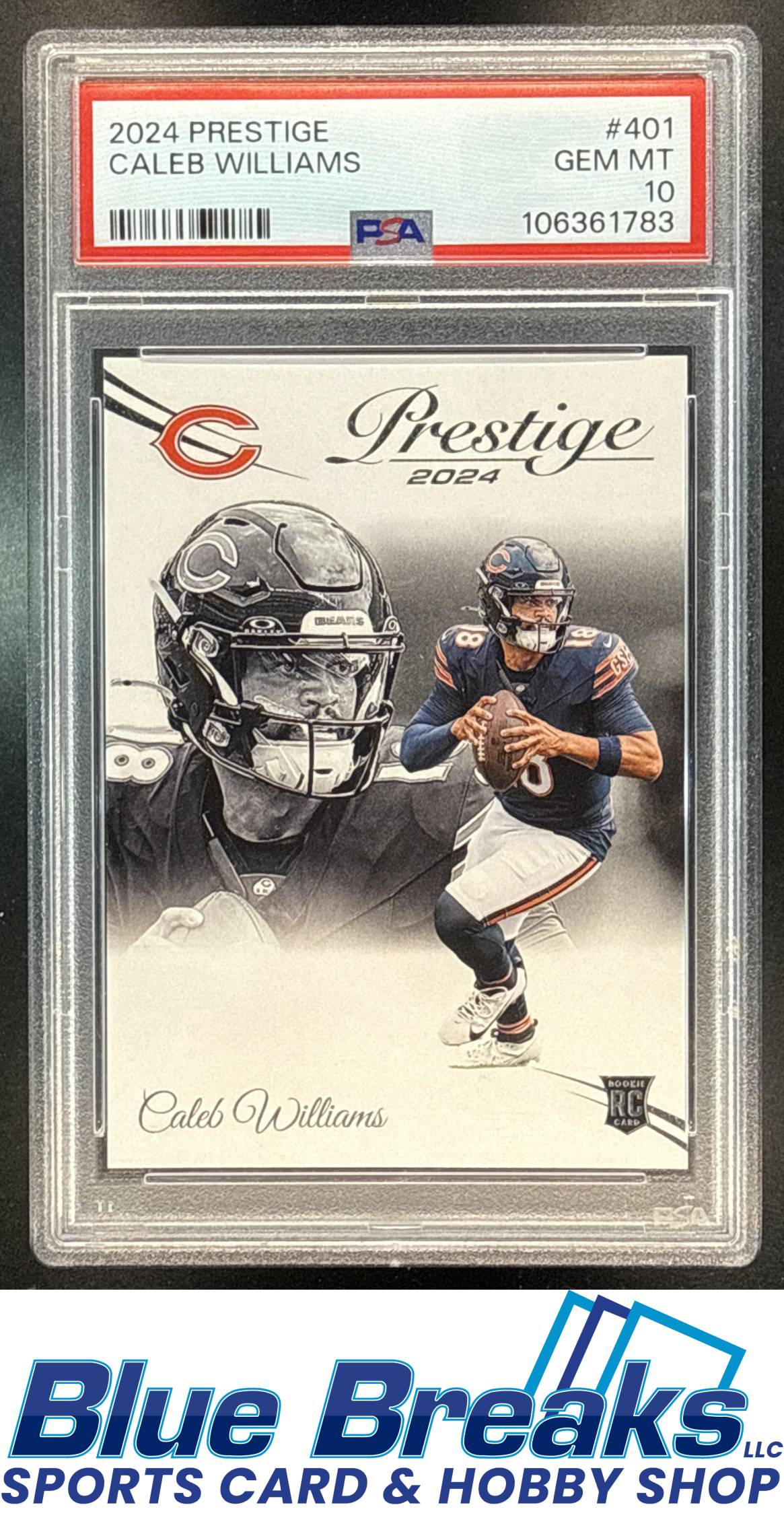 2024 Panini Prestige Caleb Williams [RC] #401 SP RC PSA 10 Chicago Bears
