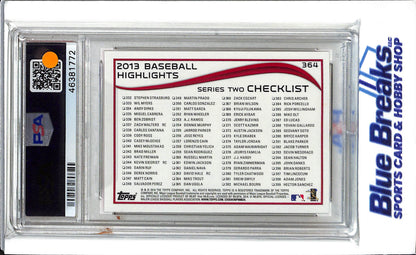 2014 Topps - Series Two - Red Hot Foil - Mike Trout - #364 - PSA 9 - Baseball - Angels
