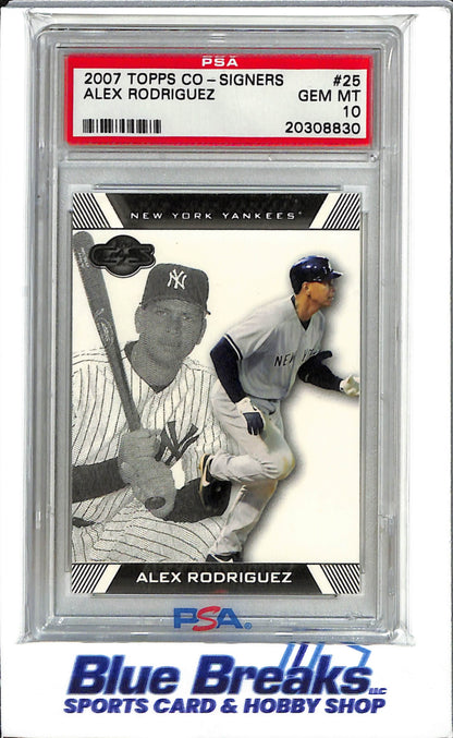 2007 Topps Co-Signers - Alex Rodriguez - #25 - PSA 10 - Baseball - Yankees