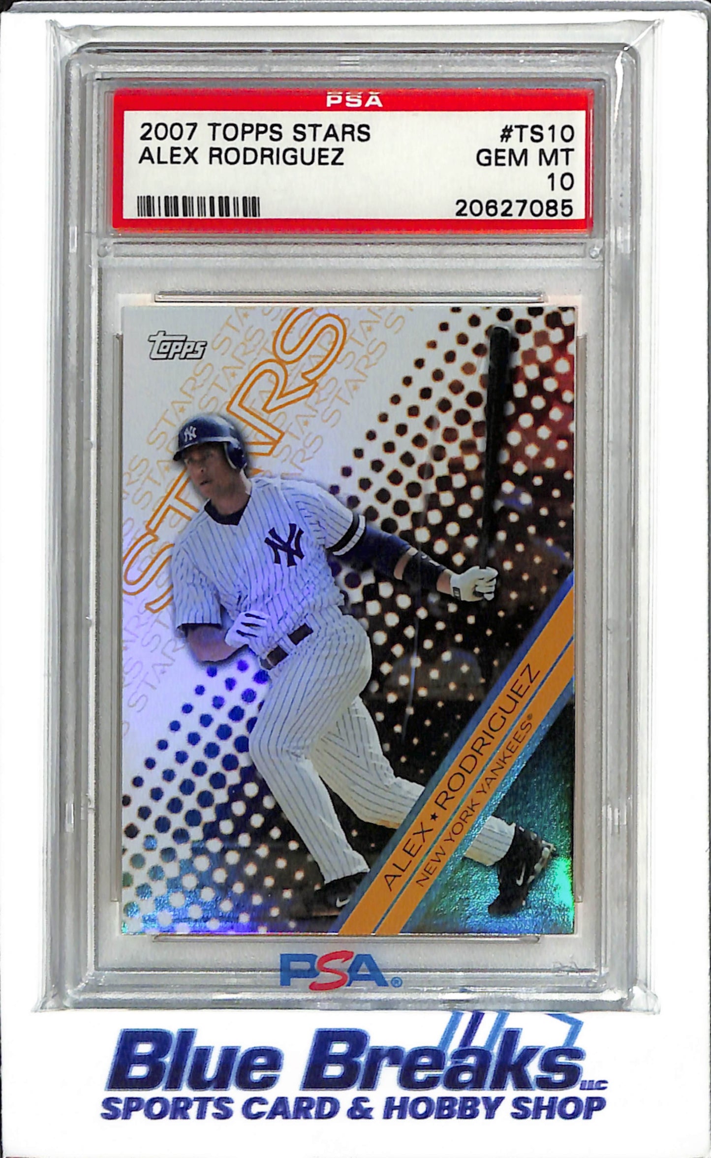 2007 Topps Stars - Alex Rodriguez - #TS10 - PSA 10 - Baseball - Yankees