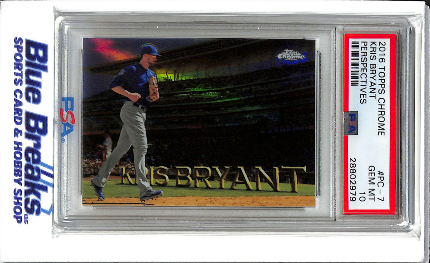 2016 Topps Chrome - Perspectives - Kris Bryant - #PC-7 - PSA 10 - baseball - Cubs
