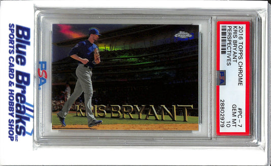 2016 Topps Chrome - Perspectives - Kris Bryant - #PC-7 - PSA 10 - baseball - Cubs