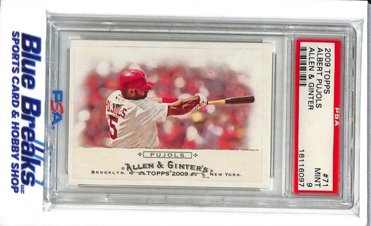 2009 Topps The World Champions - Allen & Ginter - Albert Pujols - #71 - PSA 9 - Baseball - Cardinals