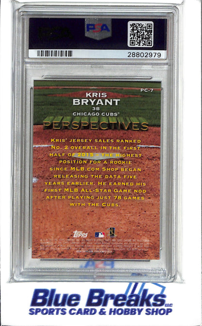 2016 Topps Chrome - Perspectives - Kris Bryant - #PC-7 - PSA 10 - baseball - Cubs