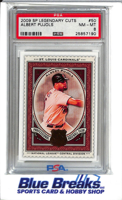 2009 Upper Deck SP Legendary Cuts - Albert Pujols - #50 - PSA 8 - Baseball - Cardinals