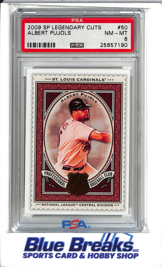 2009 Upper Deck SP Legendary Cuts - Albert Pujols - #50 - PSA 8 - Baseball - Cardinals