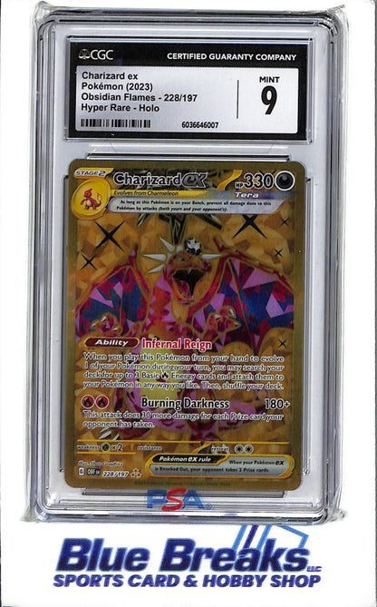 2023 Pokémon - Obsidian Flames - Hyper Rare - Holo - Charizard ex - #228/197 - CGC 9