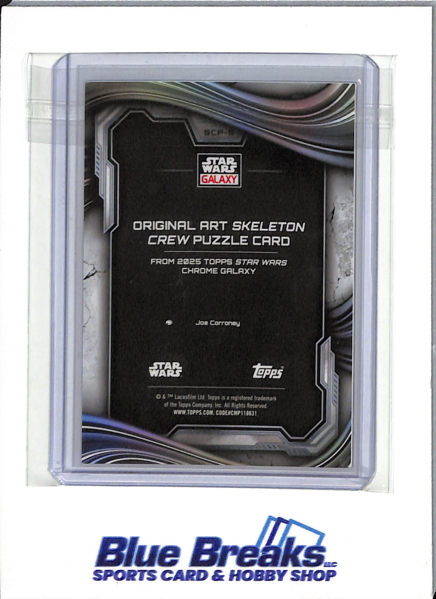 2025 Topps Chrome Galaxy - Star Wars - Lak Sivrak - #SCP-5 - Original Art Skeleton Crew Puzzle Card - Joe Corroney