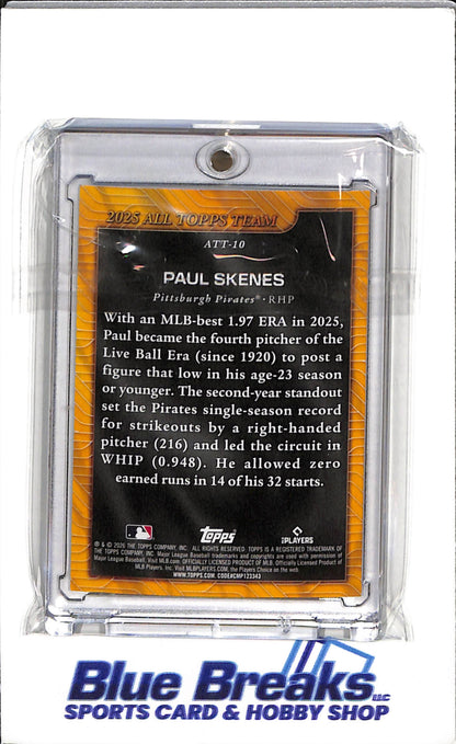 2025 Topps All Topps Team - Gold - Paul Skenes - #ATT-10 - Baseball - Pirates