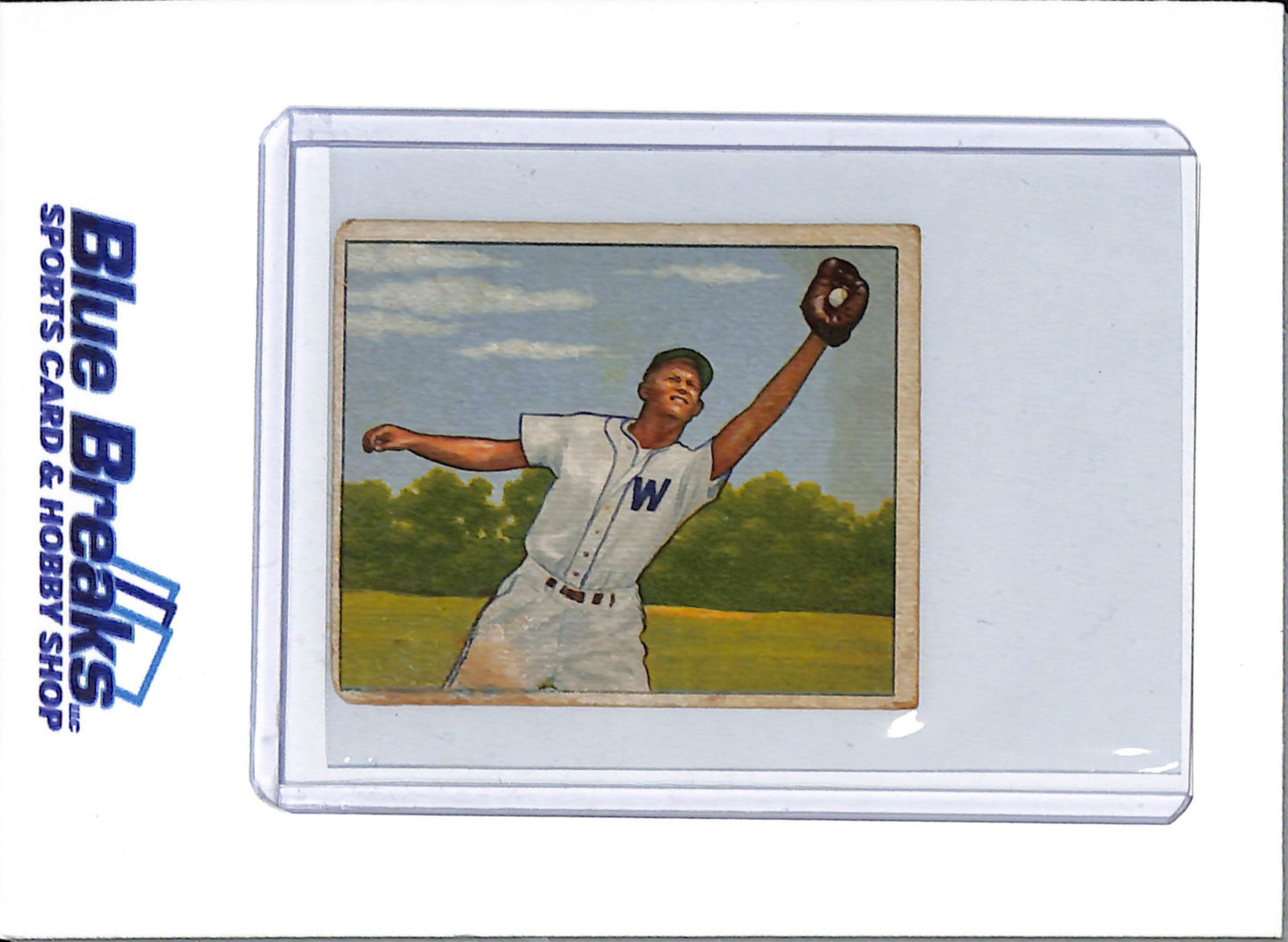 1950 Bowman - Eddie Stewart - #143 - baseball - Senators/Twins