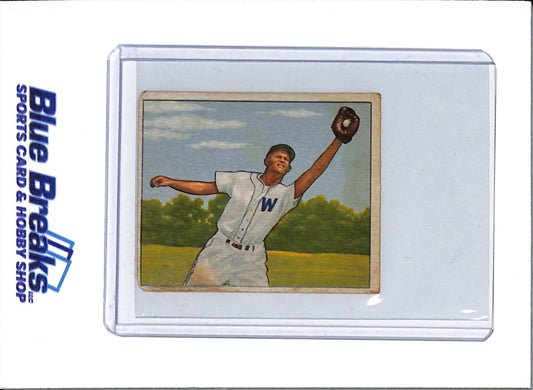 1950 Bowman - Eddie Stewart - #143 - baseball - Senators/Twins