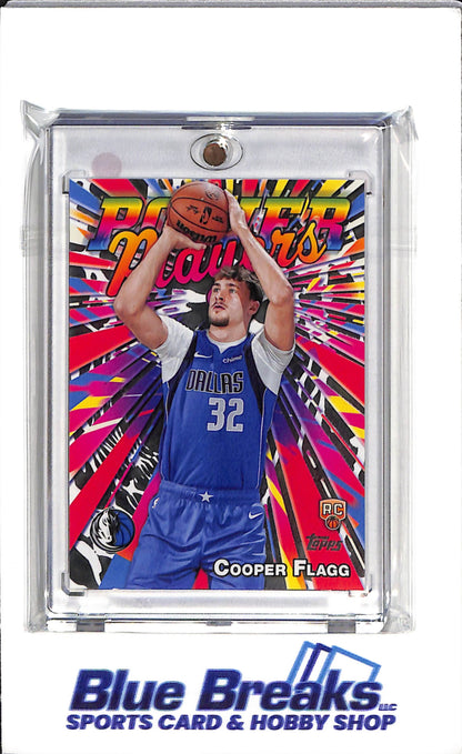 2025 Topps Power Players - Silver/Tye-Dye - Cooper Flagg - #PP-16 - Basketball - Mavericks