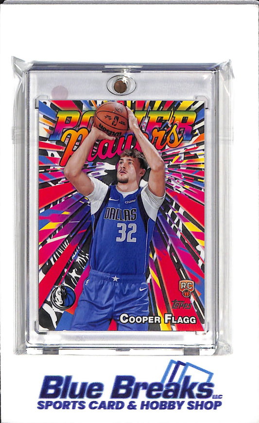 2025 Topps Power Players - Silver/Tye-Dye - Cooper Flagg - #PP-16 - Basketball - Mavericks