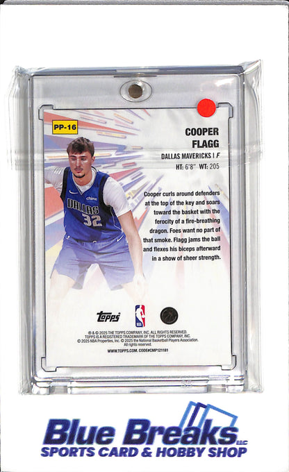 2025 Topps Power Players - Silver/Tye-Dye - Cooper Flagg - #PP-16 - Basketball - Mavericks