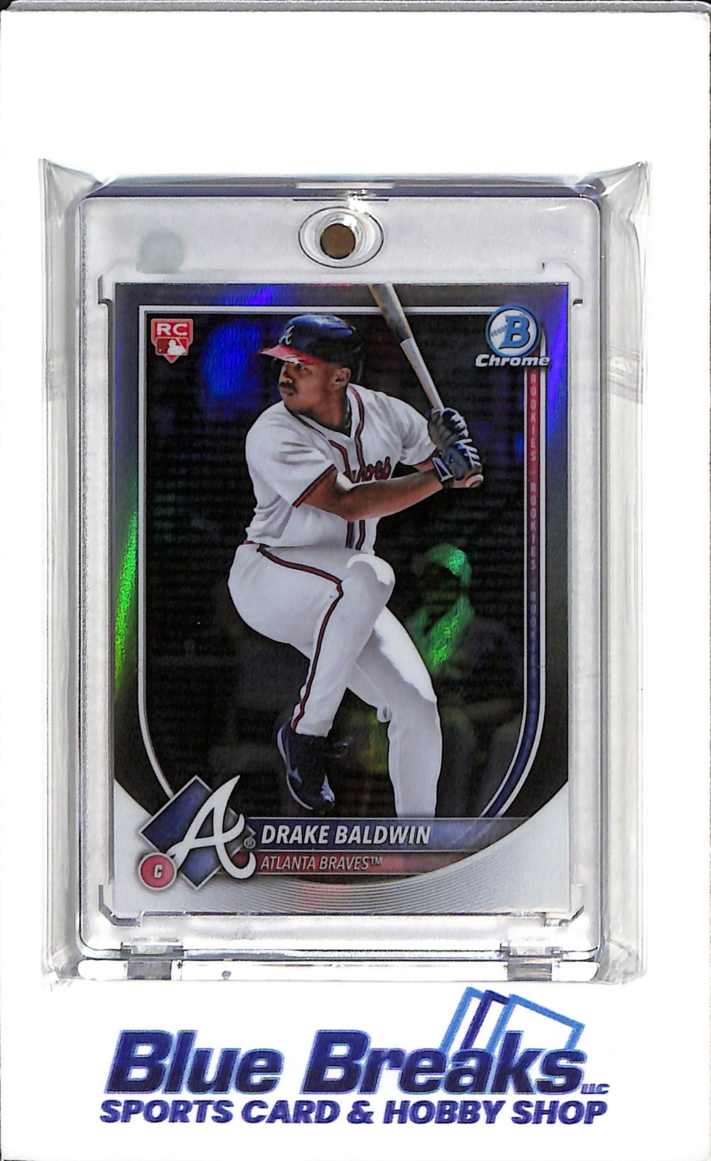 2025 Topps Bowman Chrome - Silver/White - Drake Baldwin - # 75 - Baseball - Braves