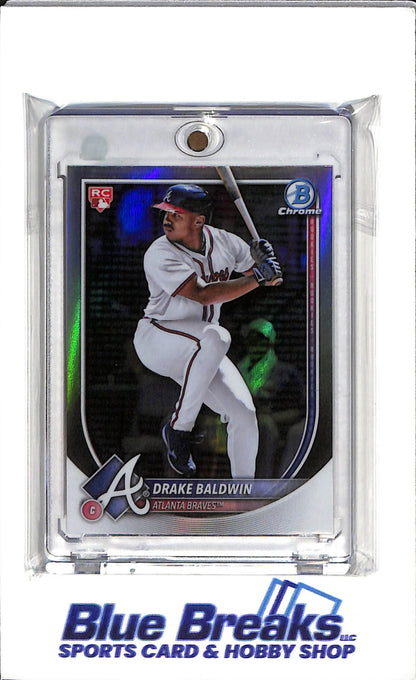 2025 Topps Bowman Chrome - Silver/White - Drake Baldwin - # 75 - Baseball - Braves