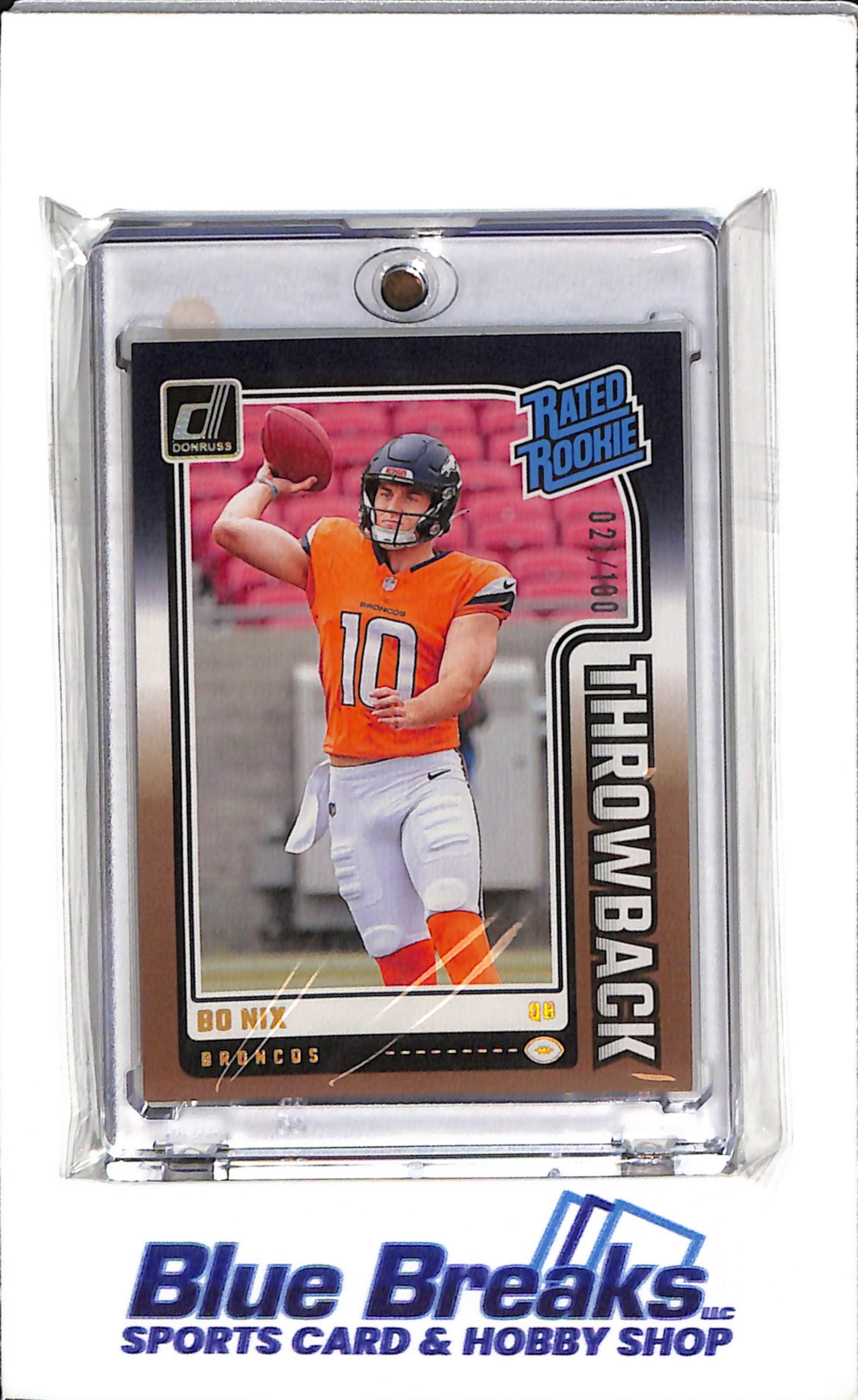2024 Panini Throwback - Rated Rookie - Bo Nix - #46 - Football - Broncos
