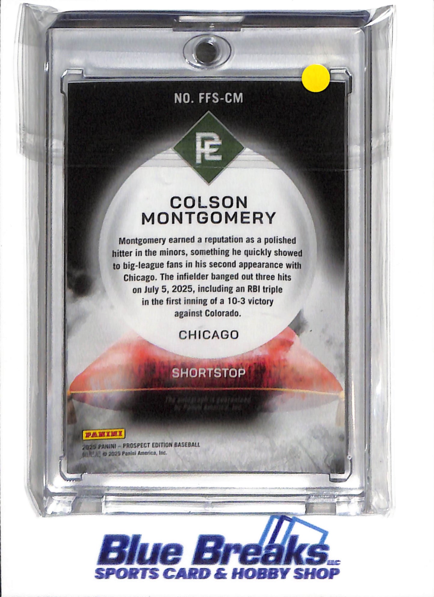 2025 Panini Prospect Edition - Franchise Futures Auto - Colson Montgomery - 01/99 - #FFS-CM - Baseball - White Sox