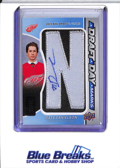 2024-25 Upper Deck Draft Day - Game Used - Nate Danielson - 11/35 - #DDM-ND - Ice Hockey - Red Wings