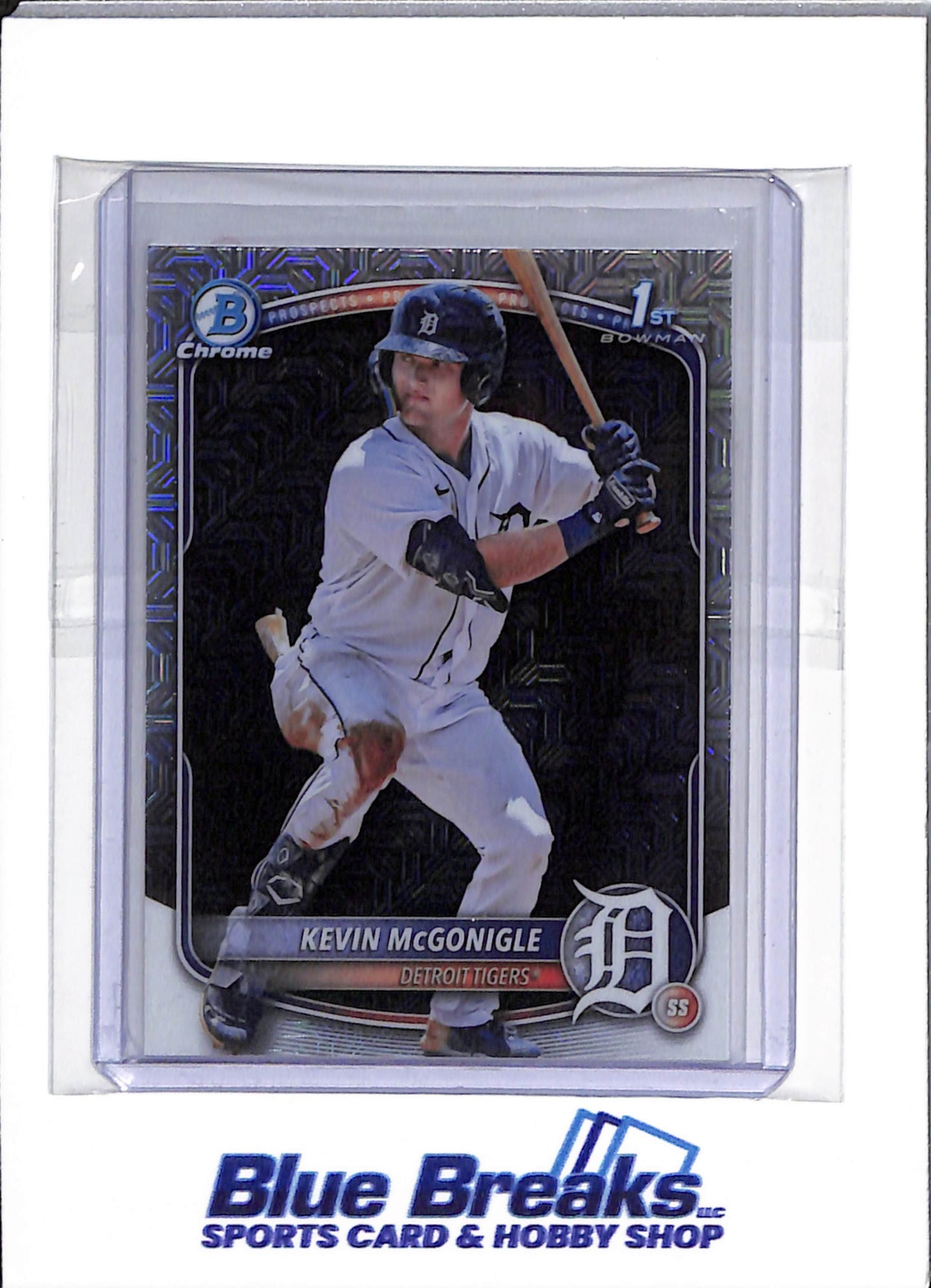 2025 Bowman Chrome - 1st Bowman - mojo - Kevin McGonigle - #BCP-79 - baseball - Tigers